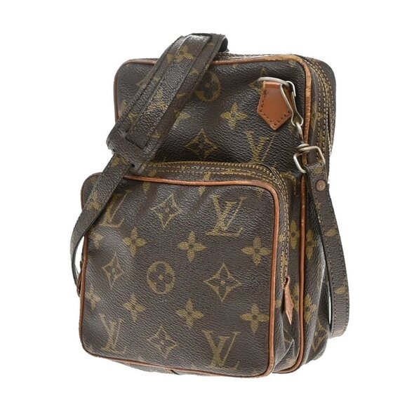 LOUIS VUITTON Mini Amazon Shoulder Bag Monogram Leather Brown M45238 62KA831 - Picture 1 of 16